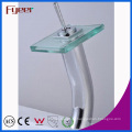 Fyeer High Body Einhebelgriff Glas Wasserfall Becken Wasserhahn